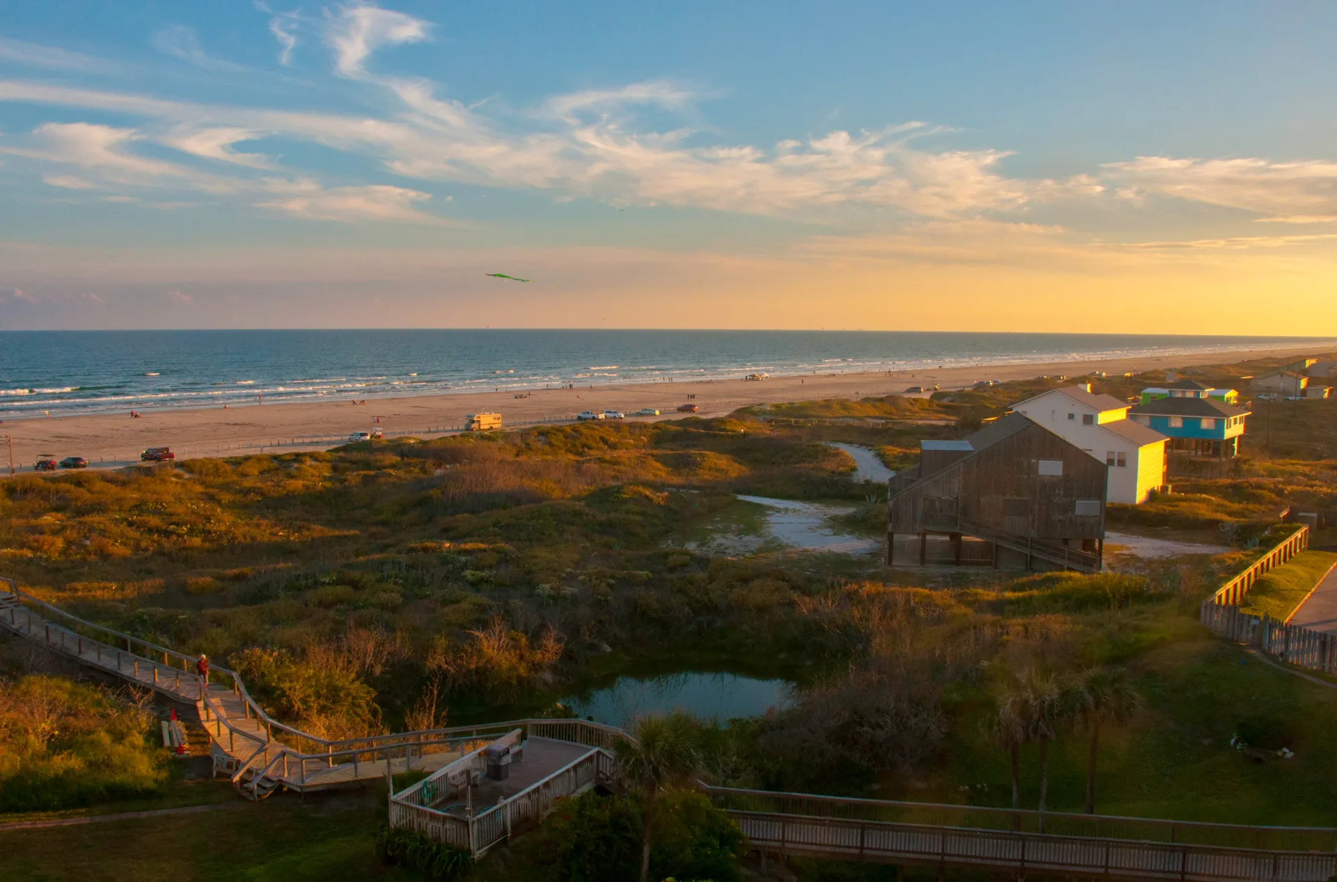 Port Aransas dunes and sunshine